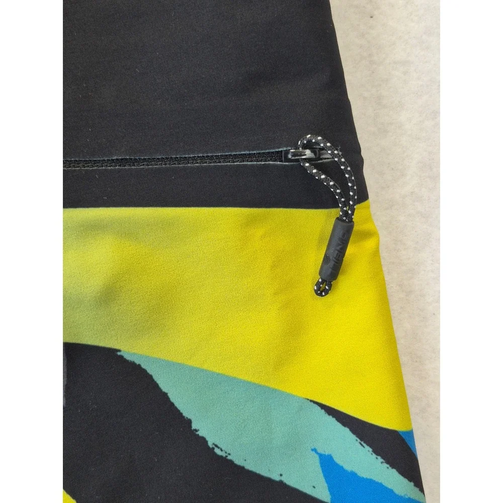 O'Neill Hyperfreak Tropical Palm Board Shorts Black Neon Men's 34